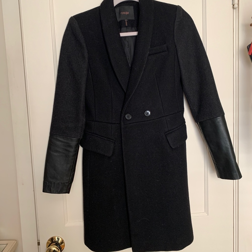 MAJE Wool Winter Coat